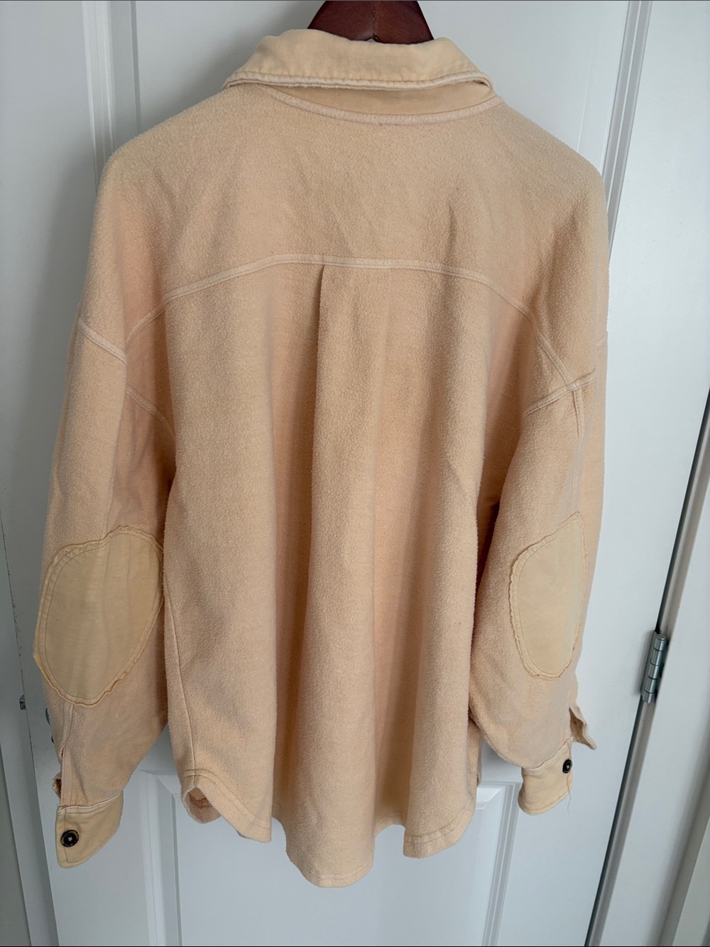 Free People Women's Cream Ruby Oversized Shacket - Lightweight Cozy Layer